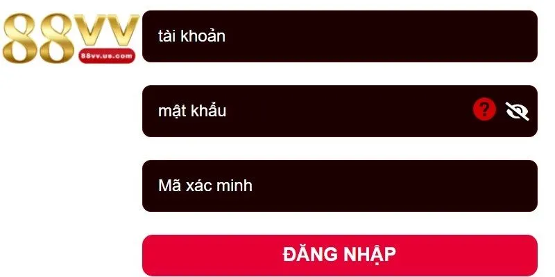 Đăng nhập để thực hiện rút tiền  88VV ngay